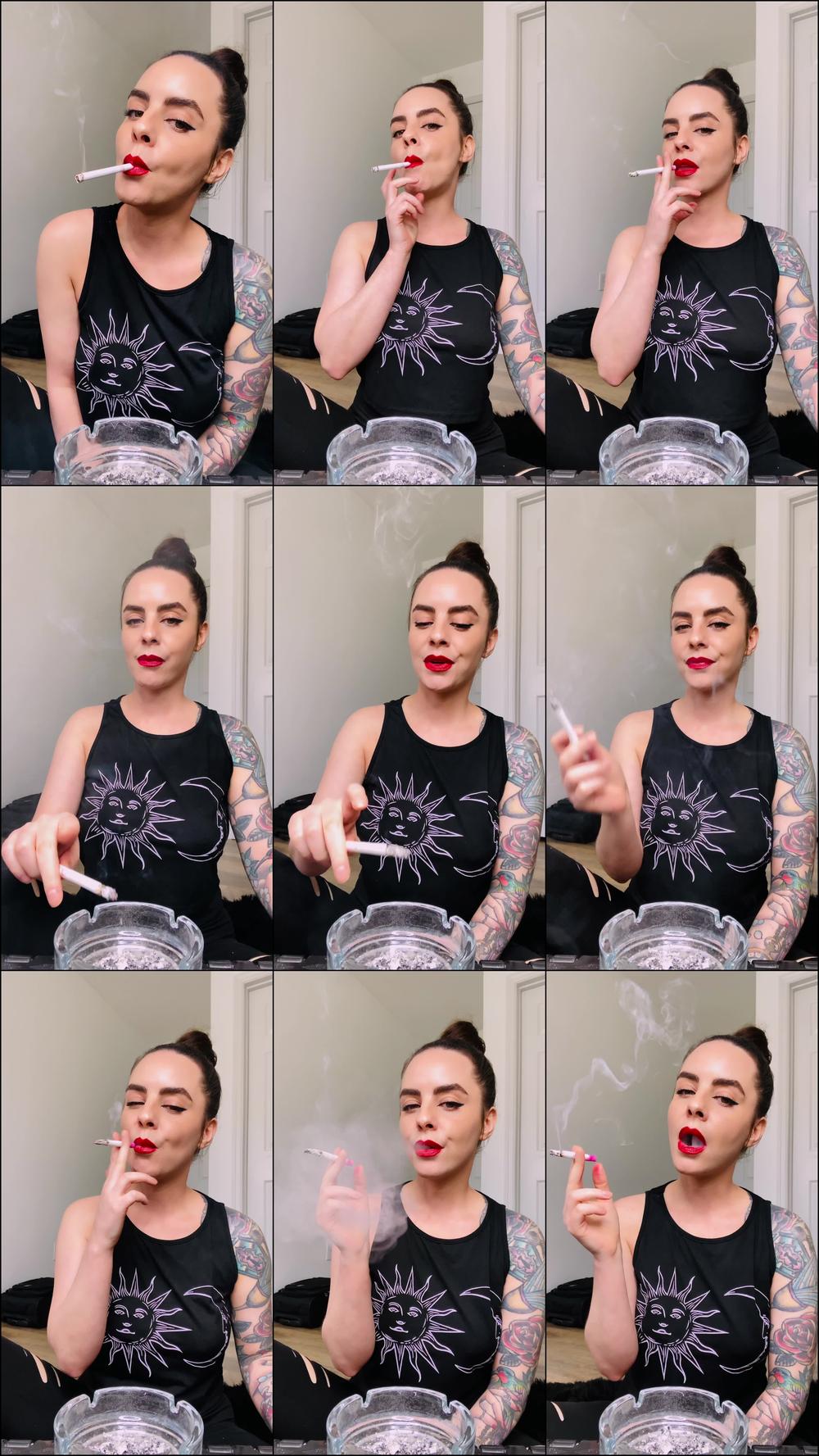 Dani Lynn Smoking Marlboro 100s