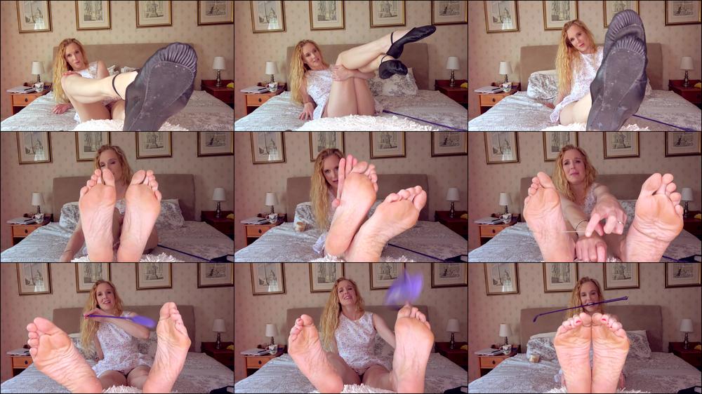 Ariel Anderssen Ballet Slippers Tease Self Bastinado