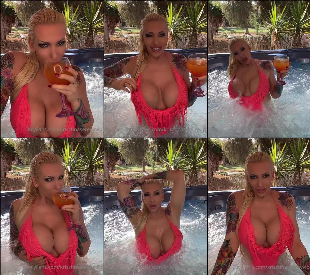 krisztinaserenyvip 15 10 2021 2248178500 wet jacuzzi time with me baby mmmmm