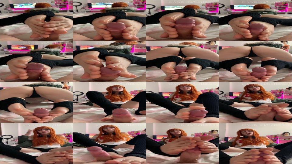 Tsunderebean Futaba Sakura Footjob