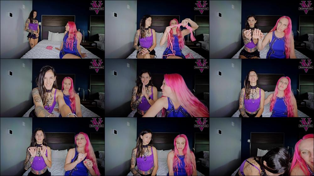 Worship Goddess Vicky and Friends - Tickled By Vicky And Her Sexy Slave Rose- 1080P