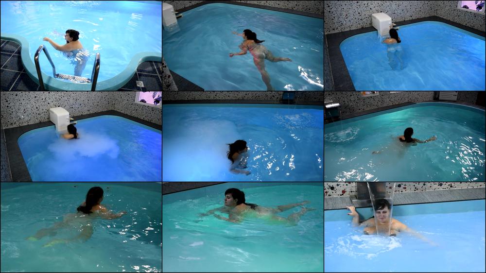just enjoying in a pool