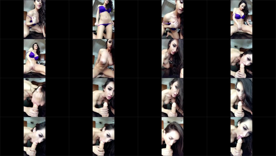 Reya Sunshine Kitchen Blowjob With Striptease