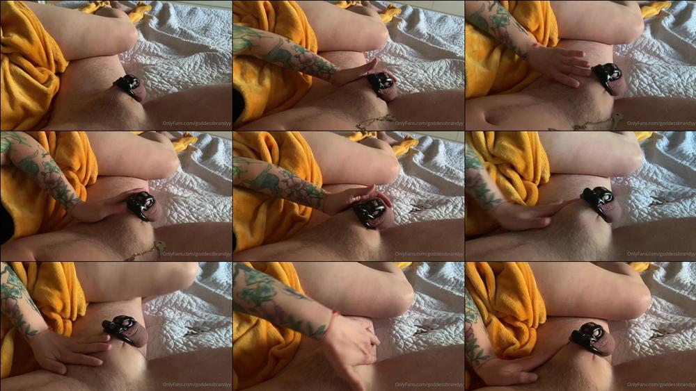 goddessbrandyy 14 01 2023 2673896294 his little cock is so hard in his cage 