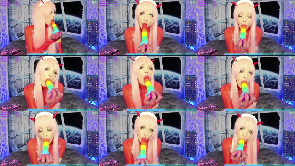 rainbowzlut 171090587 2021 07 19 Zero Two tastes the Rainbow