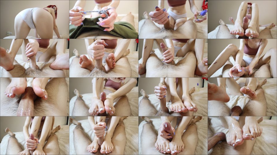 Marta 11 Joi Footjob Jerk Off Until Huge Cum