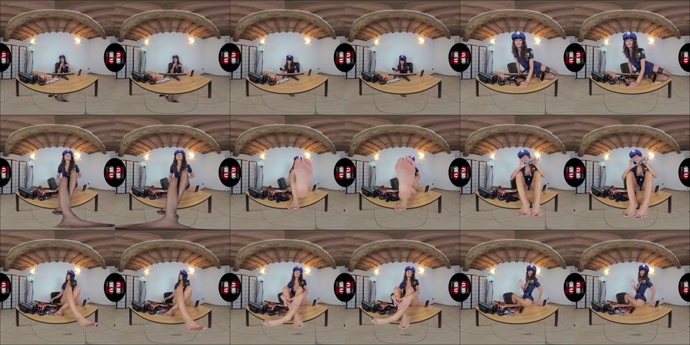 VR FOOT FETISH - Amazing Thena Is A Sexy Bad Cop - Vr 5K 60
