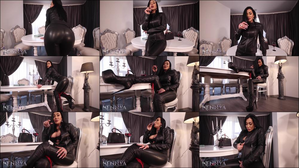 Mistress Kennya - Leather Makes Horny And Desperate For A Wank Pov