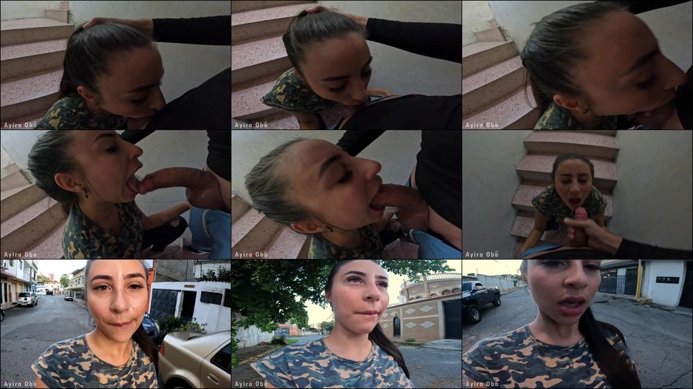 cumwalk after oral sex + facefuck bj