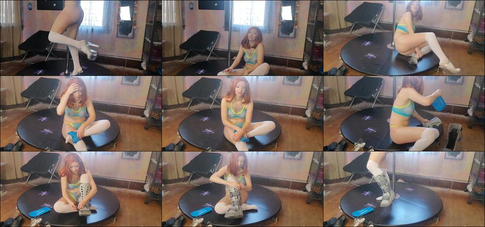 Anya Ivanovna Oiled Stripper Ankle Sprain