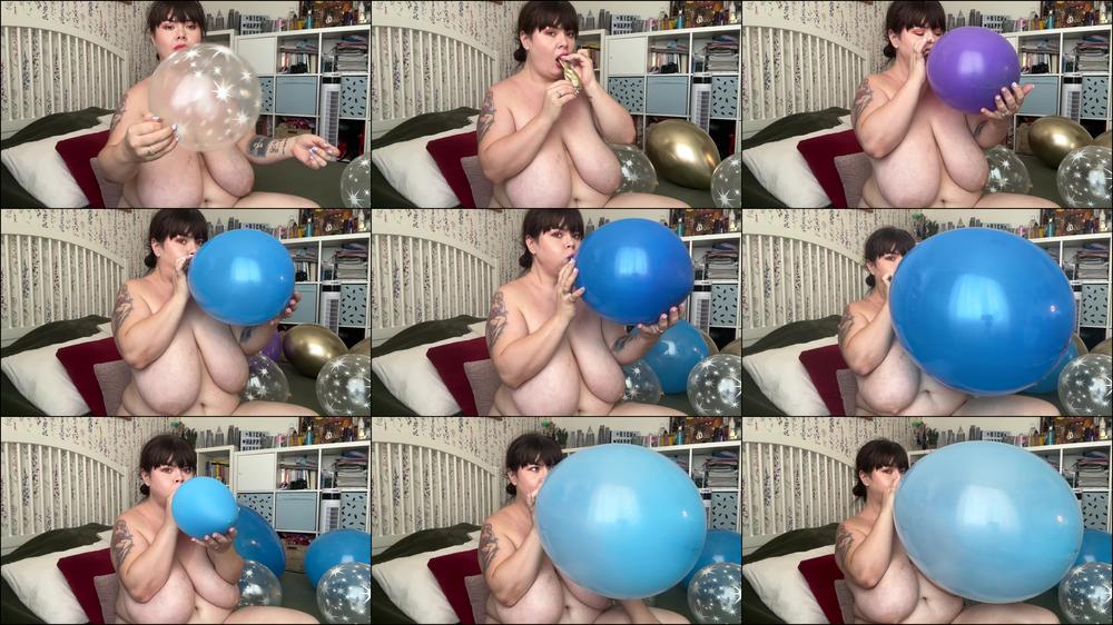 Balloon blow non pop