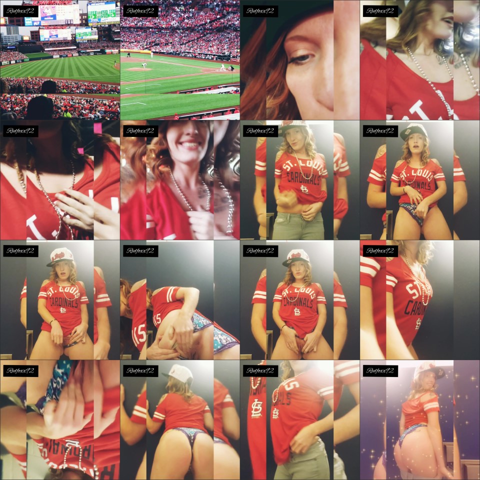 Redfoxx92 Masterbating At Busch Stadium