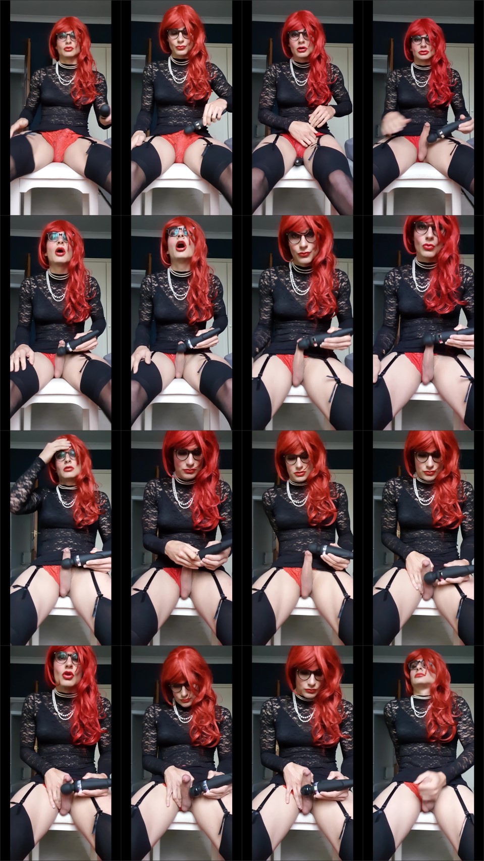 Jessicaxd Wand Play Red Head Lace Dress
