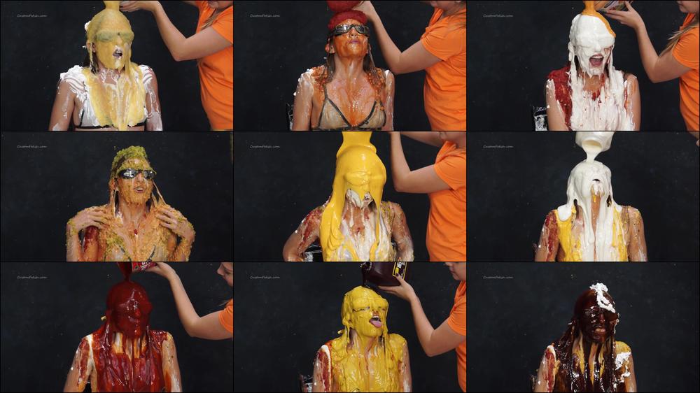 Ana Gets Dumped on with Food Messy