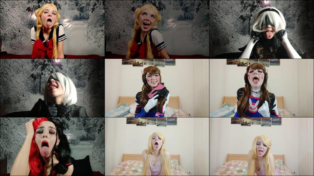 Ahegao Face cosplay compilation - Aug 18, 2020