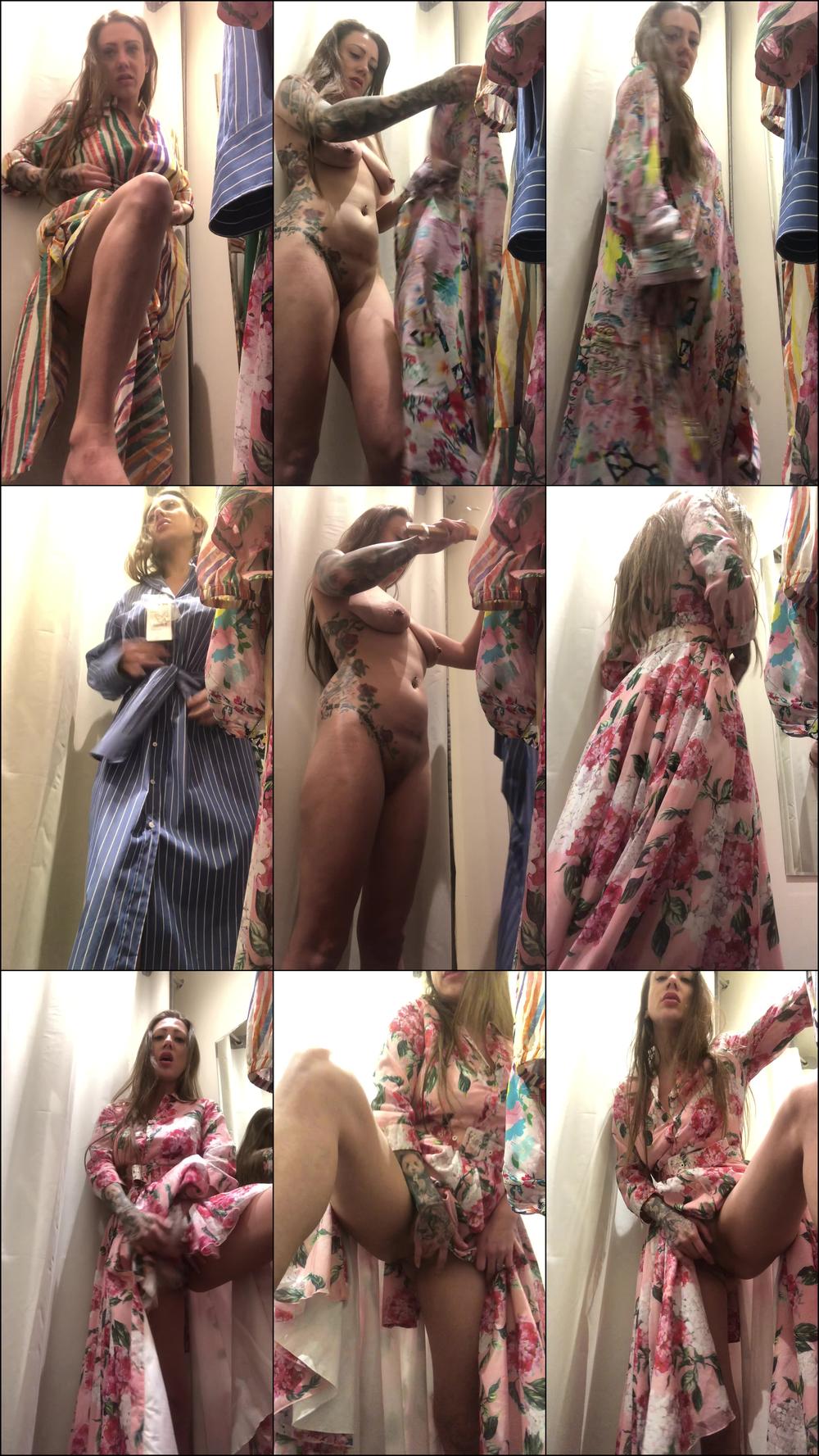 Fitting Room Play Talking to Attendant