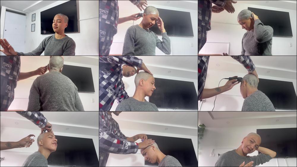 LATINVIBES - 1080P My Fans Want To Keep Her Bald Forever She Shaves Again