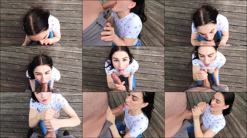 19yo gives bj on lake dock