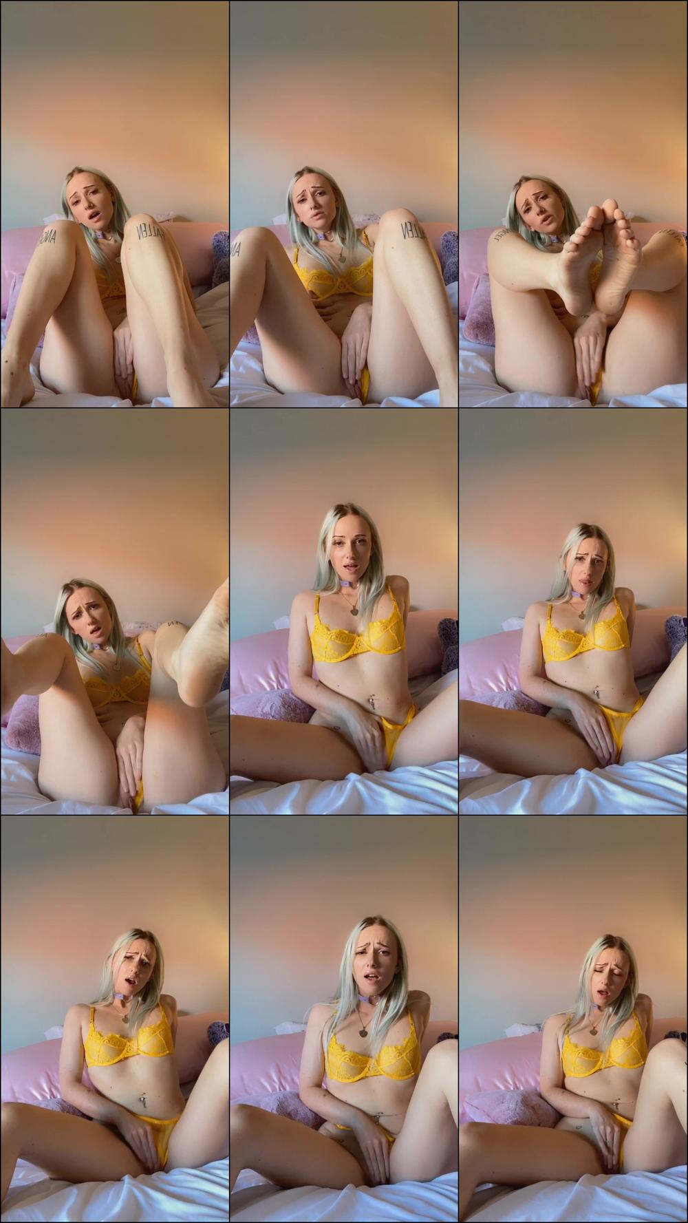 Yellow Lingerie Tease