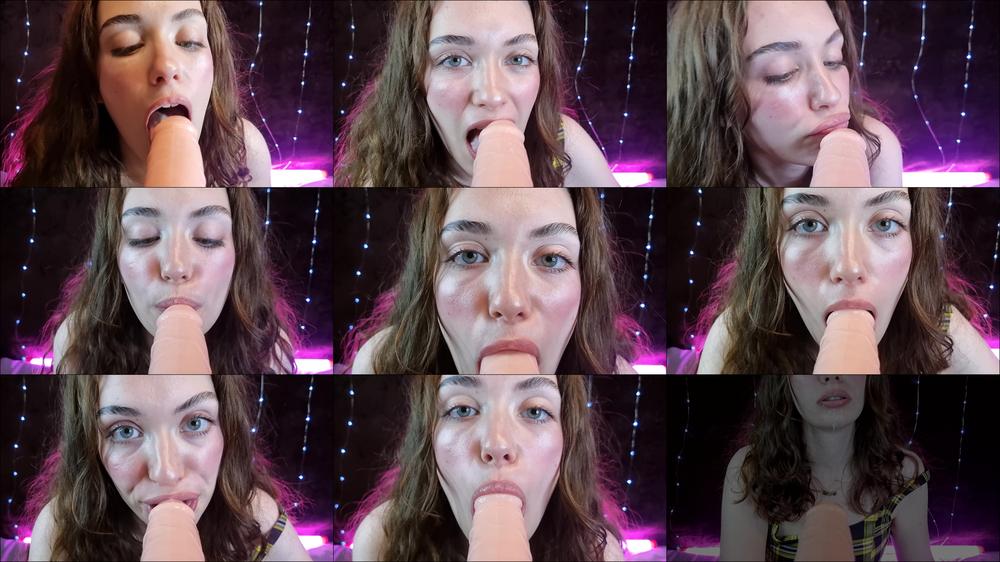Wetschoolgirl Tongue Job And Sloppy Blowjob