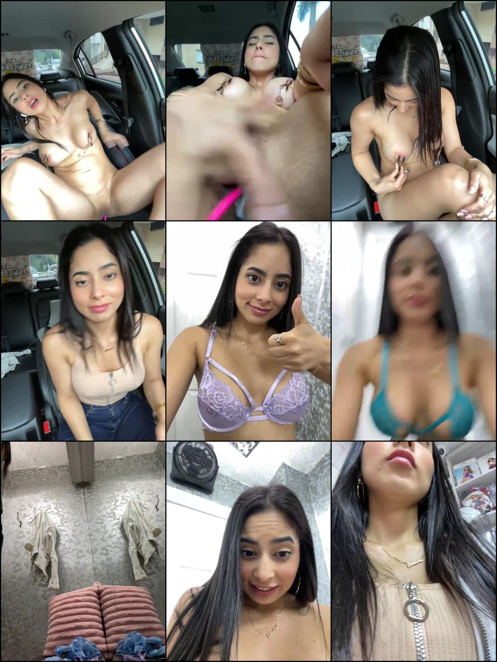 Milf faster creamy fingering driving car