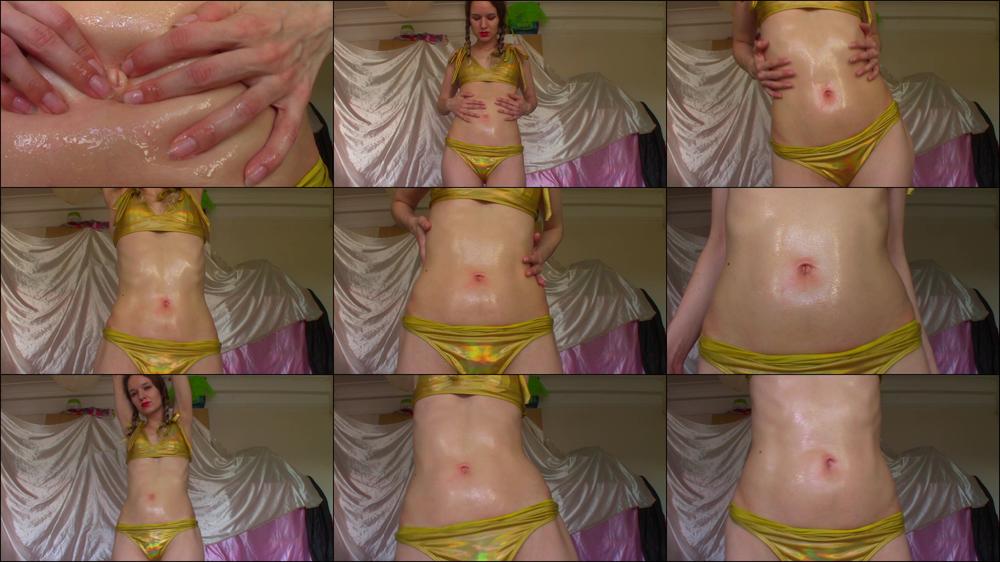 Cum On My OILY Belly Dancing BELLY JOI