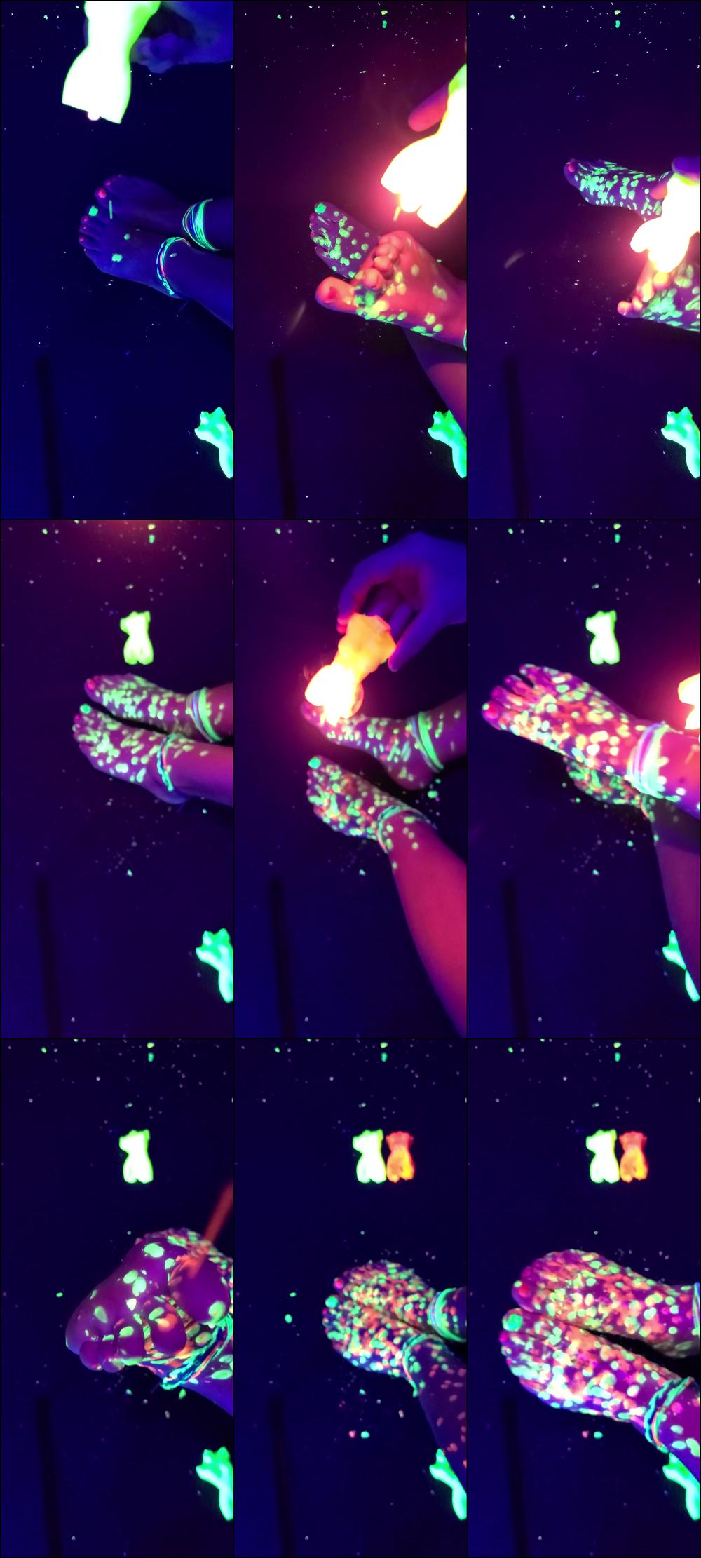 Feet Wax Play Part 1