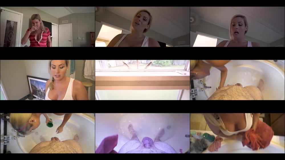 Mom Helps Hurt Son Bathe Part 1
