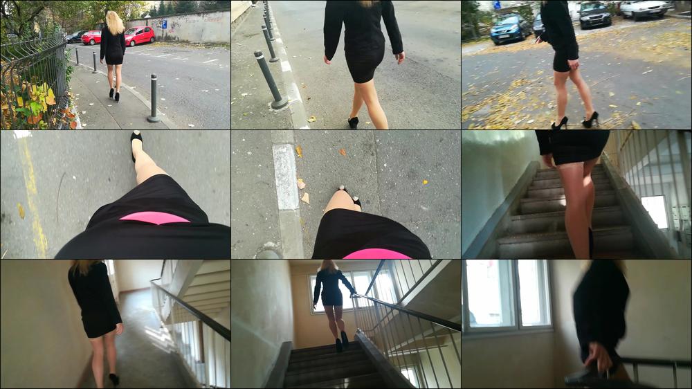 Kinkyporncpl Outdoor High Heels Fetish And Up Skirt