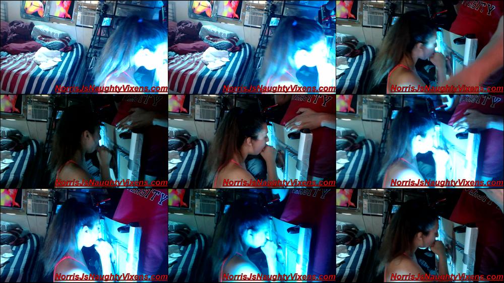 Latina sucks dick from gloryhole