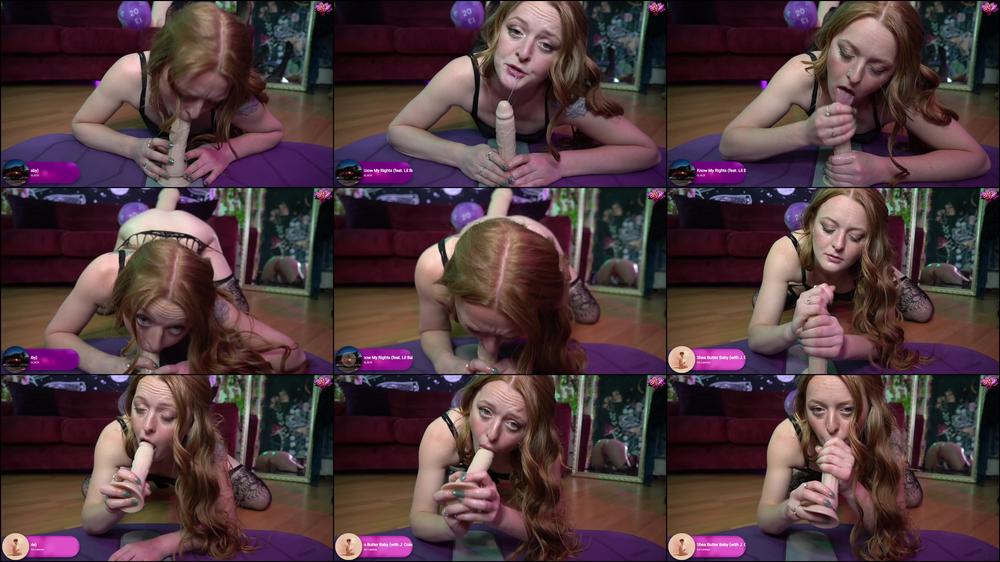 Sloppy Slutty Blowjob From Redhead Minx