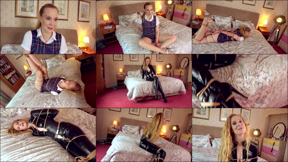 Ariel Anderssen Sub College Girl Pantyhose Tied Latex