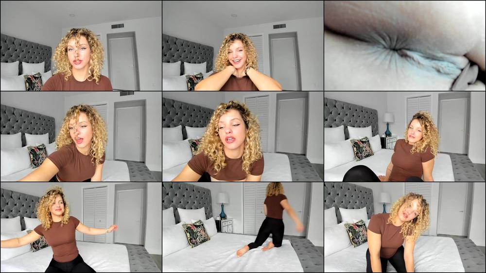 Young Blonde's Private Party: Vagina Sways & Clit Pops