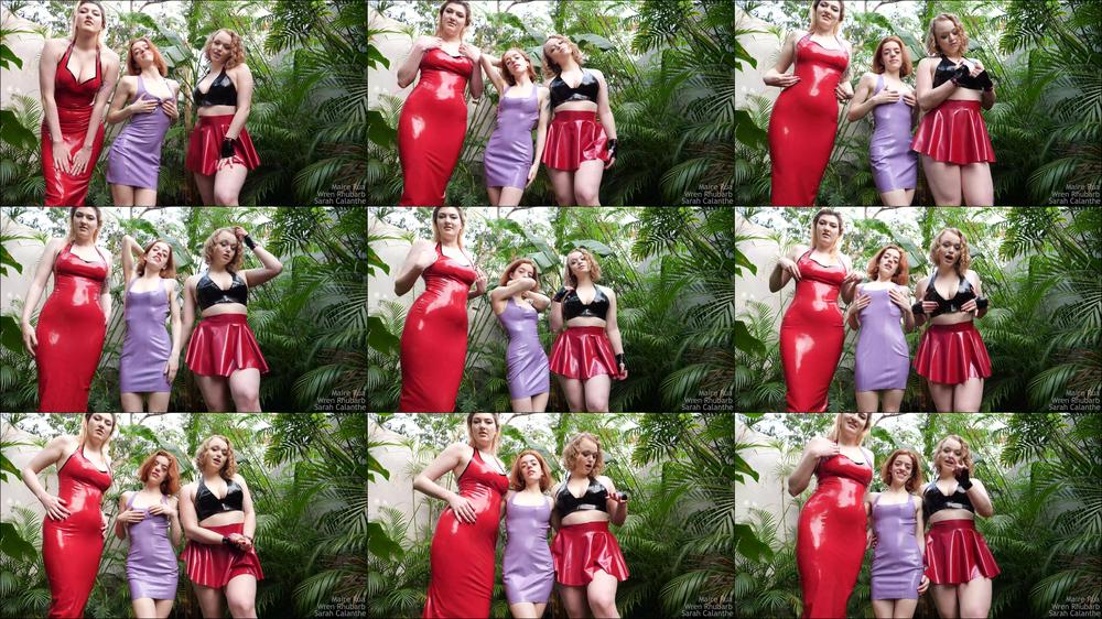 Triple Goddess worship in latex