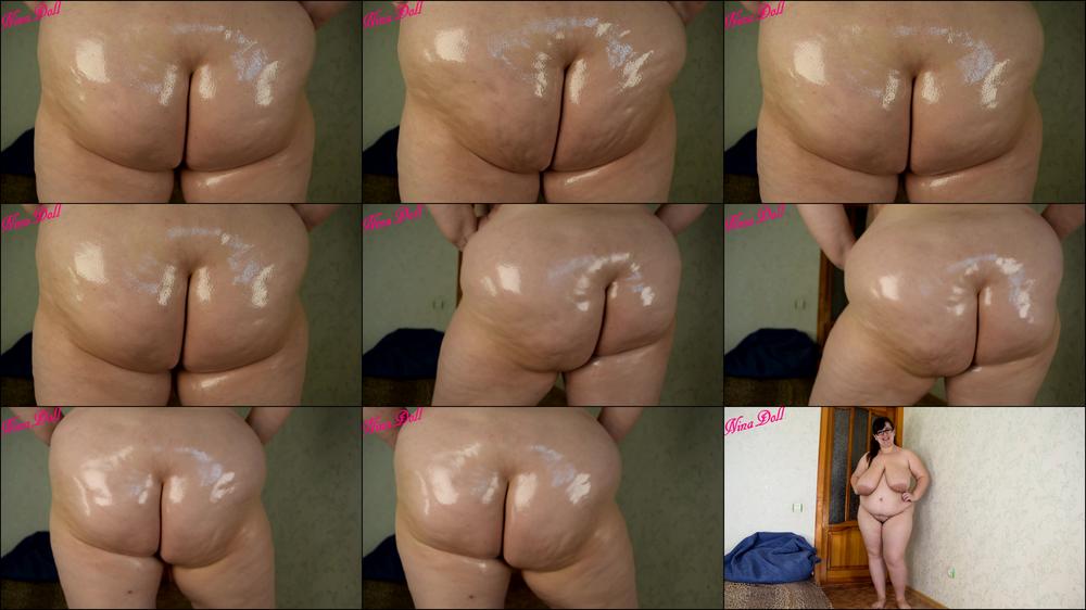 oiled ass clench asscheecks some jiggle