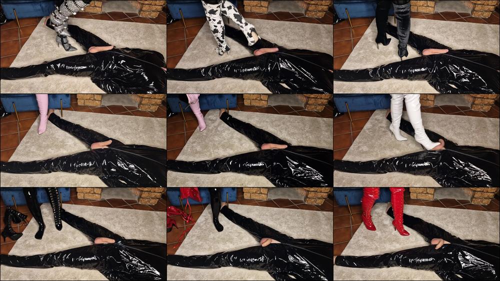 Stiletto boots endurance test