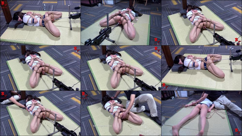 Shy Girl Hogtie Machine Fucking Test