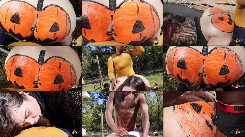 Threesome Pumpkin Smashing