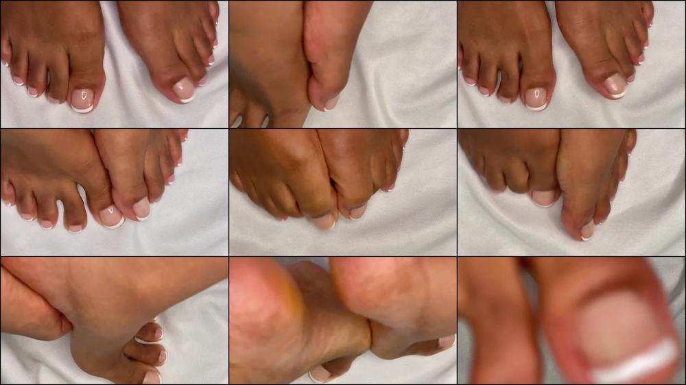 French Pedicure Ebony Feet