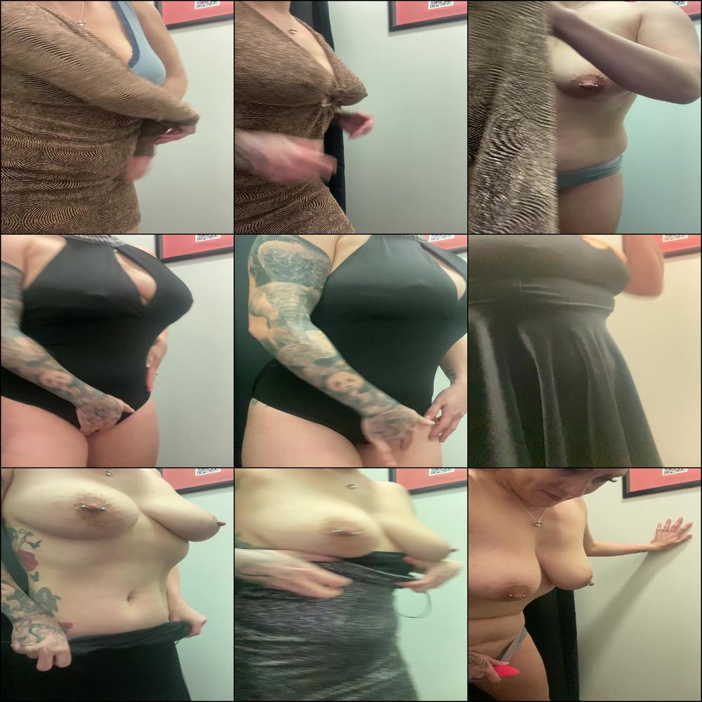 Public Trying on Clothes & Playing with Myself