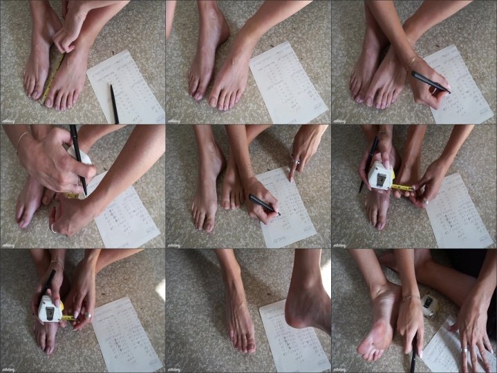 Stella Liberty Measuring My Feet And Naked Toes
