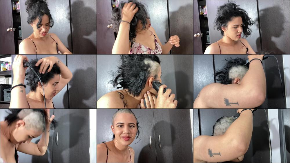 shaving all my hair of my head short ver - July 13, 2022