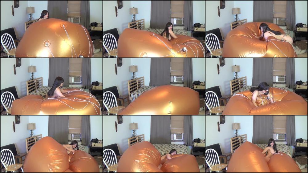 Giant Gold Beach Ball Hump and Deflate - Jan 1, 2018