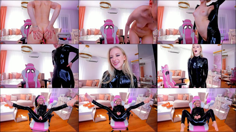 lube myself, taking on LATEX and cum in - October 21, 2022