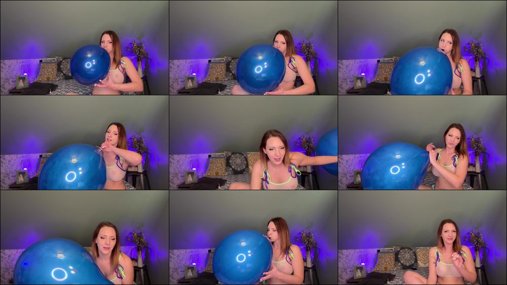 B2P a Big Blue Balloon on Cam