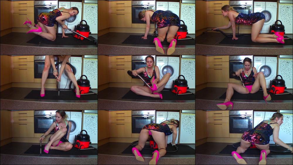 Dress Upskirt VACUUMING
