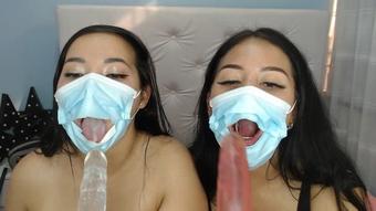 Miaisabella3 Ahegao Mask And Spit Fetish (mia_isabella3)