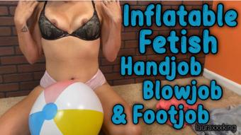 Inflatable Fetish Cums on Feet and Ball - August 20, 2020 (LauraKing)