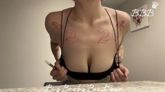 Smoking tank top tit bouncing (Cyber Skye)