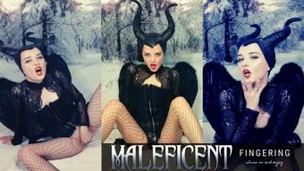 Maleficent cosplay:  Fingering - Oct 19, 2019 (Lil cosplay slut)